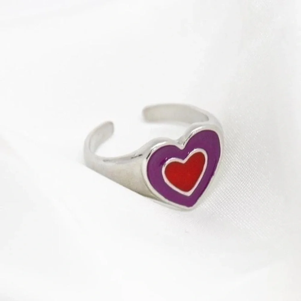 Retro Heart Ring - Picture 3 of 4